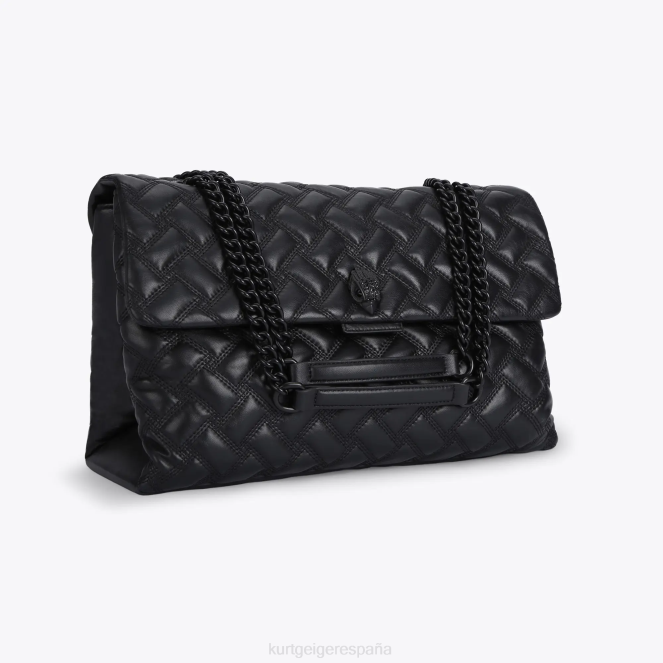 Kurt Geiger mujer londres xxl kensington empapar 2LPR65 | bolsas negro